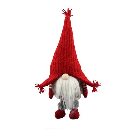 ADLMIRED BY NATURE Admired by Nature ABN5D008-RD 19.6 in. Standing Christmas Gnome; Red ABN5D008-RD